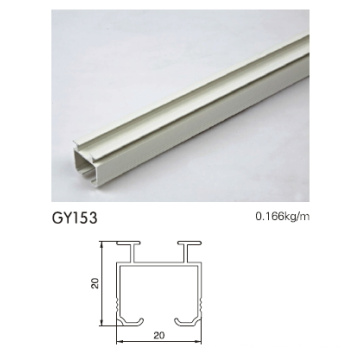 Perfil de perfil de aluminio con blanco recubierto de polvo
